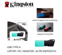 Kingston Datatravel Exodia M 256 GB USB 3.2 originale