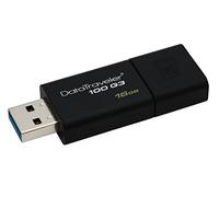 Kingston DataTraveler 100 G3-DT100G3/16GB USB 3.0, PenDrive, 16 GB, 1 Pezzo, Nero