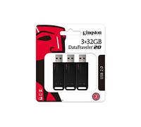 Kingston DataTraveler 20, DT20/32 GB-3P, USB-Stick 2.0, Nero, 3 Pezzi