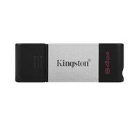 Kingston Technology DataTraveler 80 unità flash USB 64 GB USB tipo-C 3.2 Gen 1 (3.1 Gen 1) Nero, Argento