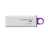 Kingston DataTraveler G4 DTIG4/64GB PenDrive, USB 3.0, 64 GB, Bianco/Viola