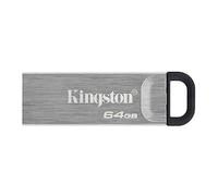 Kingston DataTraveler Kyson Drive Flash USB3.2 64 GB, con Elegante Guscio in Metallo senza Cappuccio Protettivo