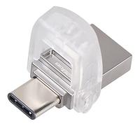 Kingston DataTraveler microDuo 3C DTDUO3C/128GB, USB 3.0/3.1, Type-A e Type-C, 128 GB, Argento/Trasparente
