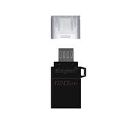 Kingston DataTraveler microDuo3 G2, DTDUO3G2/128GB Drive Flash microUSB e USB Type-A per Android OTG, Nero