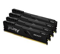 Kingston FURY Beast (4 x 32GB, 3200 MHz, DDR4-RAM, DIMM), Memoria RAM, Nero