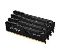 FURY Beast memoria 128 GB 4 x 32 GB DDR4 3600 MHz Nero, 128 GB, 4 x 32 GB, DDR4, 3600 MHz, 288-pin DIMM