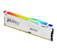 Kingston FURY Beast Bianco RGB EXPO 16GB 6000MT/s DDR5 CL30 DIMM Memoria Gaming per Computer Fissi Modulo Singolo - KF560C30BWEA-16