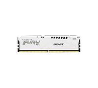 Kingston FURY Beast Bianco DDR5 32GB (2x16GB) 6400MT/s CL32 DIMM Memoria Gaming per Computer Fissi Kit da 2 AMD EXPO e Intel XMP - KF564C32BWEK2-32