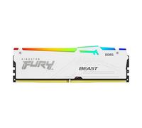 Kingston FURY Beast Bianco RGB 128GB (4x32GB) 5600MT/s DDR5 CL40 DIMM Memoria Gaming per Computer Fissi Kit da 4 Intel XMP - KF556C40BWAK4-128