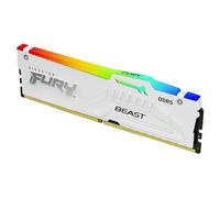 Kingston FURY Beast Bianco RGB 32GB 5600MT/s DDR5 CL36 DIMM Memoria Gaming per Computer Fissi Modulo Singolo AMD EXPO/ Intel XMP - KF556C36BWEA-32