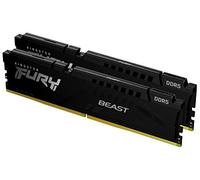 Kingston FURY Beast Nero DDR5 128GB (2x64GB) 5600MT/s CL36 DIMM Memoria Gaming per Computer Fissi Kit da 2 AMD EXPO e Intel XMP - KF556C36BBEK2-128