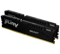 Kingston FURY Beast Nero DDR5 32GB (2x16GB) 6000MT/s CL30 DIMM Memoria Gaming per Computer Fissi Kit da 2 Intel XMP - KF560C30BBK2-32