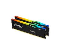 Kingston FURY Beast Nero RGB 16GB 5600MT/s DDR5 CL36 DIMM Memoria Gaming per Computer Fissi Modulo Singolo AMD EXPO/ Intel XMP - KF556C36BBEA-16