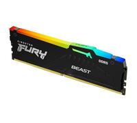 Kingston FURY Beast Nero RGB 32GB 6000MT/s DDR5 CL30 DIMM Memoria Gaming per Computer Fissi Modulo Singolo AMD EXPO/ Intel XMP - KF560C30BBEA-32