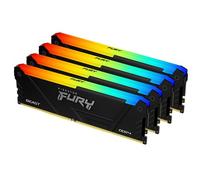 Kingston FURY Beast RGB 128GB 2666MT/s DDR4 CL16 DIMM (Kit da 4) Memorie per Desktop KF426C16BB2AK4/128
