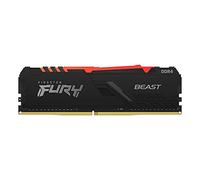 Kingston FURY Beast RGB 16GB 3200MT/s DDR4 CL16 Memoria Gaming Kit per Computer Fissi Modulo Singolo KF432C16BB1A/16