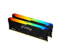 KINGSTON FURY BEAST RGB KIT MEMORIA RAM 2x16GB TOT 32GB 3.200MHz TIPOLOGIA DIMM