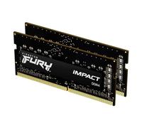 Kingston FURY Impact 32GB (2x16GB) 3200MHz DDR4 CL20 Memoria Laptop Kit da 2, KF432S20IBK2/32