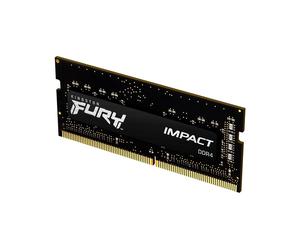 Kingston FURY Impact - DDR4 - modulo - 8 GB - SO DIMM 260 pin - 3200 MHz / PC4-25600 - CL20 - 1,2 V - memoria senza buffer - non ECC - nero - Nouvo