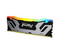 Kingston FURY Renegade DDR5 RGB Argento/Nero XMP 24GB 8400MT/s CL40 CUDIMM Memoria Gaming per Computer Modulo Singolo - KF584CU40RSA-24