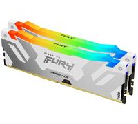 Kingston FURY Renegade Bianco RGB XMP 32GB 7600MT/s DDR5 CL38 DIMM Memoria Gaming per Computer Fissi (Kit da 2) - KF576C38RWAK2-32