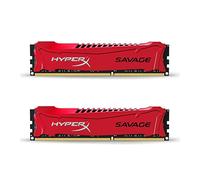 Kingston HyperX Savage Kit Memorie DDR-III da 16 GB, 2x8 GB, PC 2400, Rosso