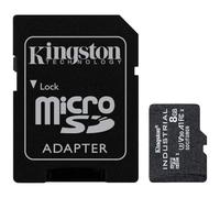 Kingston Industrial microSD -8GB microSDHC Industrial C10 A1 pSLC Scheda + Adattatore SD - SDCIT2/8GB