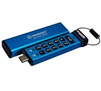 Kingston IronKey Keypad 200C Drive flash Type-C USB, crittografia hardware Certificazione FIPS 140-2 di Livello 3 (in fase di approvazione) con crittografia hardware XTS-AES a 256-bit - IKKP200C/128GB