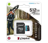 KINGSTON MEM. CARD SDCG3/512GB MICRO 512GB CANVAS GO PLUS 4K (Kingston Micro SD