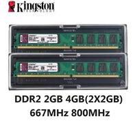 Kingston Memoria Ram DDR2 2GB 4GB(2X2GB) Kit Memoria DIMM RAM Computer Desktop 667MHz 800Mhz PC2-5300 6400 DDR2 Memoria RAM