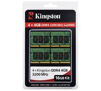 Kingston Memoria Ram SO-DIMM DDR4 4Gb 3200MHz kit 16 Gb ( 4 X 4Gb ) Italia