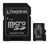 KINGSTON - Micro SDXC Canvas Select Plus Capacit 512 GB Classe 10 Velocit 100 MB / s con Adattatore SD