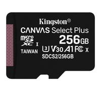 KINGSTON - MicroSD SDXC Canvas Select Plus Capacit 256 GB Classe 10 Velocit 100 MB / s
