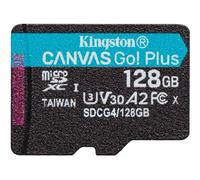 Kingston Canvas Go Plus microSDXC Scheda Di Memoria Gen4 200MB/s A2 U3 V30 128GB Confezione Singola Senza Adattatore-SDCG4/128GBSP