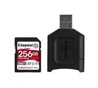 Kingston MLPR2/256 GB Schede SD e Lettori Media, 256 GB SDXC React Plus SDR2 e MLP Lettore di Schede SD