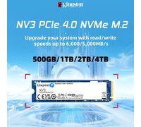 Kingston NV3 SSD 500 GB 1 TB 2 TB NVMe PCIe Gen 4.0x4 Unità a stato solido M.2 2280 SSD interno per laptop desktop - Fino a 6000 MB/s