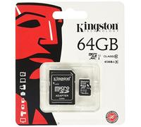 Kingston Scheda di Memoria Micro-SD da 64GB, Azzurro [Vecchio Modello]