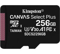 Kingston Technology Canvas Select Scheda micSDXC Plus 100R A1 C10 da 256GB + adattatore