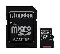 Kingston SDC10G2/128GB SDC10G2/128GB Scheda MicroSD da 128 GB, Classe 10, UHS-I, 45 MB/s, con Adattatore SD, Nero [Vecchio Modello]