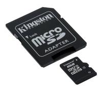 Kingston SDC4/8GB Memoria MicroSDHC con Adattatore SD, 8 GB, Class 4