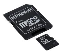 Kingston SDC4/8GB Memoria MicroSDHC con Adattatore SD, 8 GB, Class 4