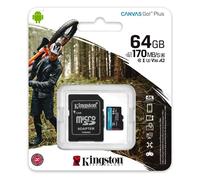 SDCG3/64GB - MicroSDXC memory card, 64 GB, Canvas Go Plus + ADP