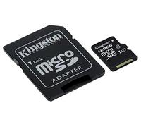 Kingston SDCS/128GB Canvas Select MicroSD, Velocità UHS-I di Classe 10, fino a 80 MB/s in Lettura, con Adattatore SD