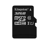 Kingston SDCS/32GBSP Canvas Select MicroSD, Velocità UHS-I di Classe 10, fino a 80 MB/s in Lettura, senza Adattatore SD