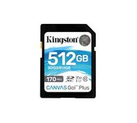 Kingston SDG3/512GB Scheda di Memoria SD (512GB SDXC Canvas Go Plus 170R C10 UHS-I U3 V30)