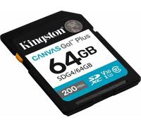 Kingston Canvas Go Plus SDXC Scheda Di Memoria Gen4 200MB/s C10 UHS-I U3 V30 64GB-SDG4/64GB