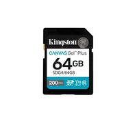 Kingston SECURE DIGITAL 64 GB CANVAS GO PLUS (SDG4/64GB) CLASS10 UHS-I U3 V30