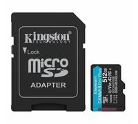 Kingston Canvas Go Plus microSDXC Scheda Di Memoria Gen4 200MB/s A2 U3 V30 512GB Adattatore Incluso-SDCG4/512GB