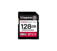 Kingston Technology 128GB Canvas React Plus SDXC UHS-II 280R/100W U3 V60 for Ful