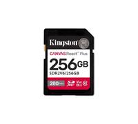 Kingston Technology 256GB Canvas React Plus SDXC UHS-II 280R/150W U3 V60 for Ful